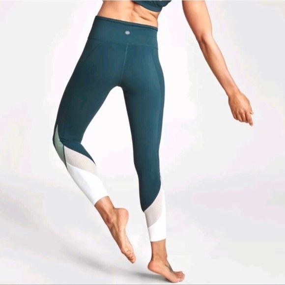 ATHLETA color block 7/8 leggings - Picture 2 of 11